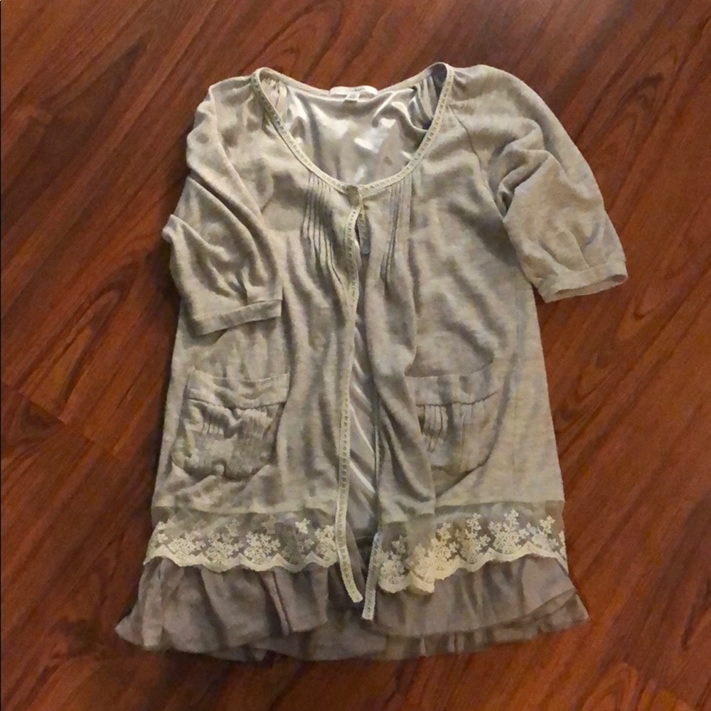 Anthropology trinity lightweight sweater